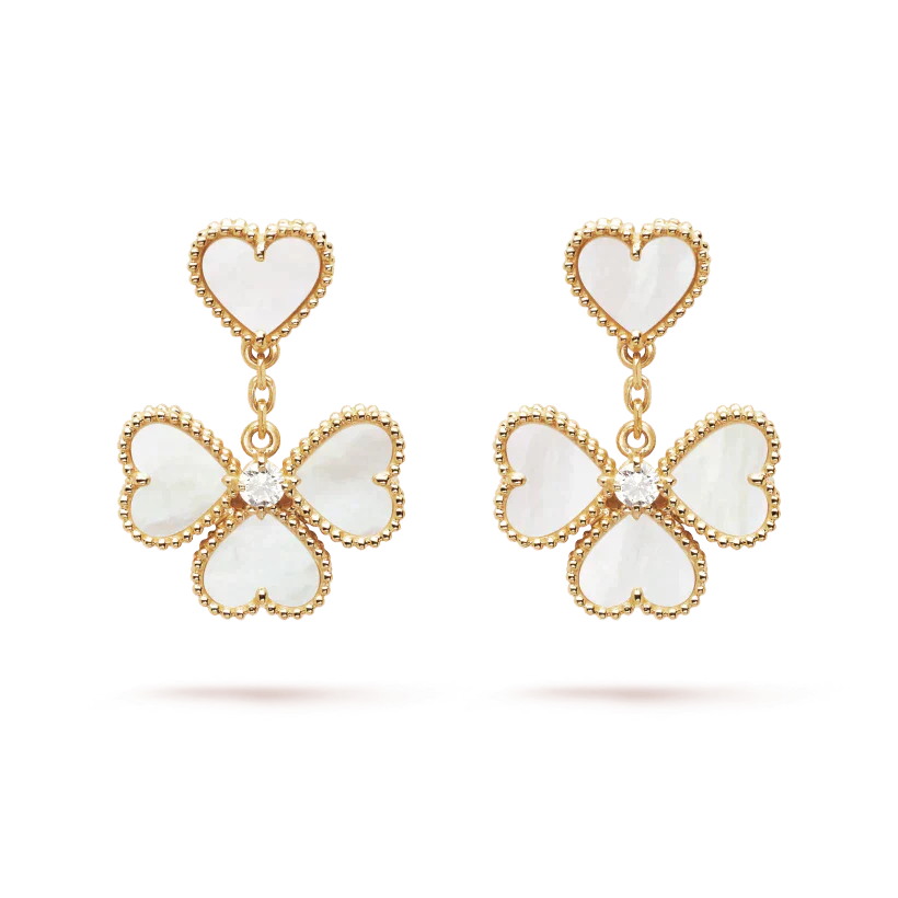 [Eterna Jewels]CLOVER SWEET WHITE MOP EARRINGS