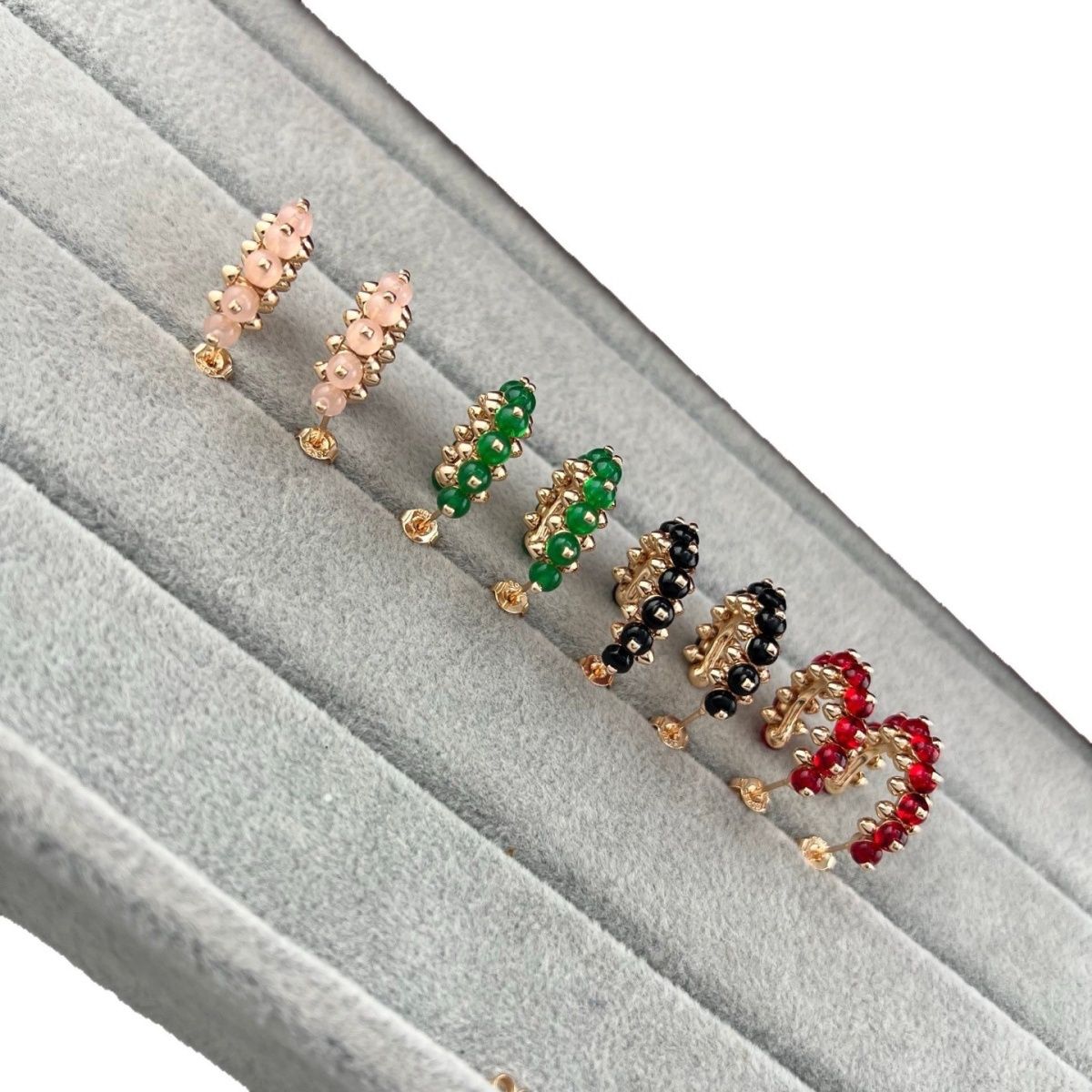 [Eterna Jewels]NEW COLORED GEMSTONE COLLECTION SMALL HOOP EARRINGS