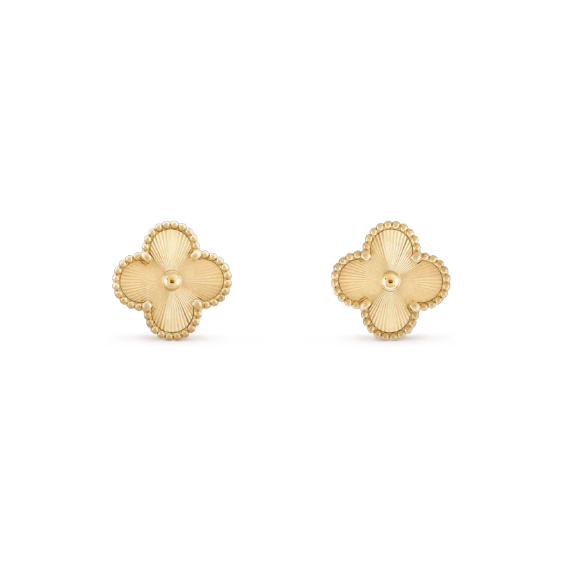 [Eterna Jewels]CLOVER MINI 9.5MM LASER EARRINGS