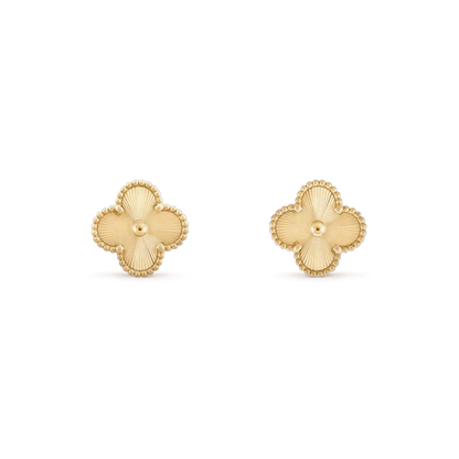 [Eterna Jewels]CLOVER MINI 9.5MM LASER EARRINGS