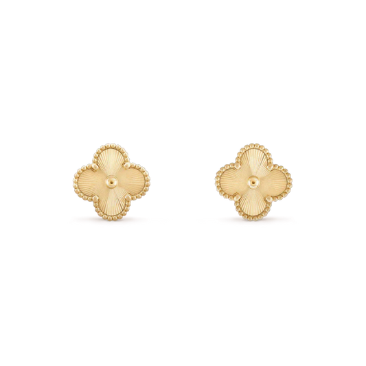 [Eterna Jewels]CLOVER MINI 9.5MM LASER EARRINGS