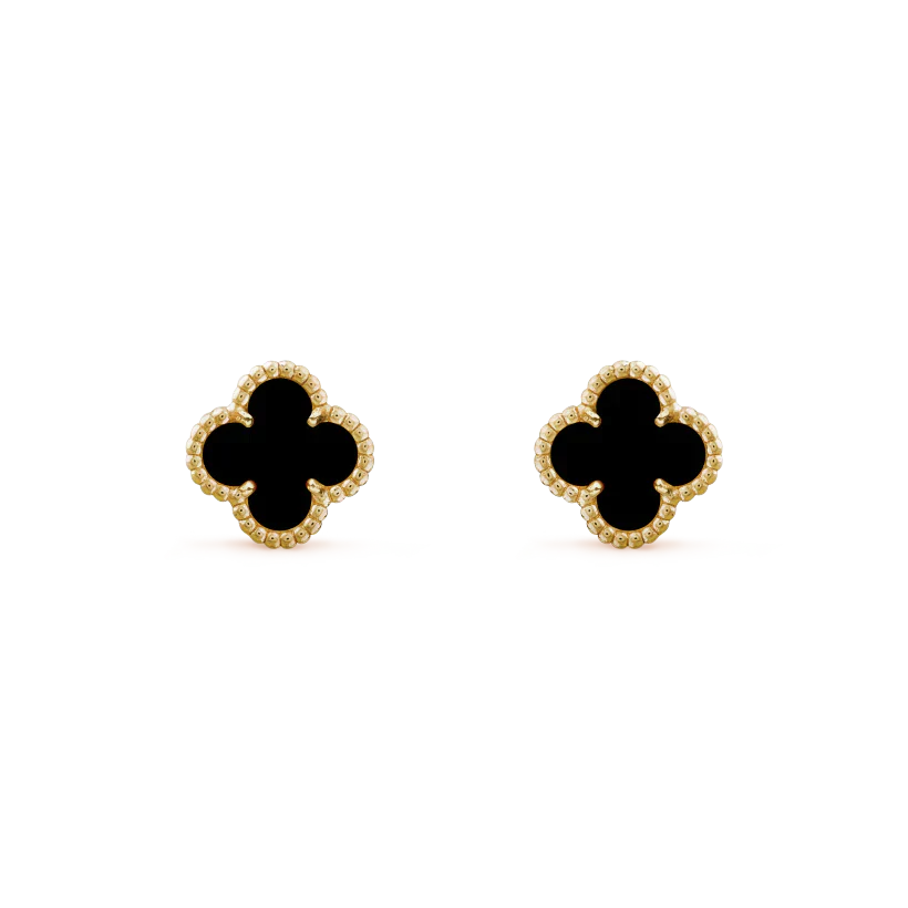 [Eterna Jewels]CLOVER MINI 9.5MM BLACK MOP EARRINGS