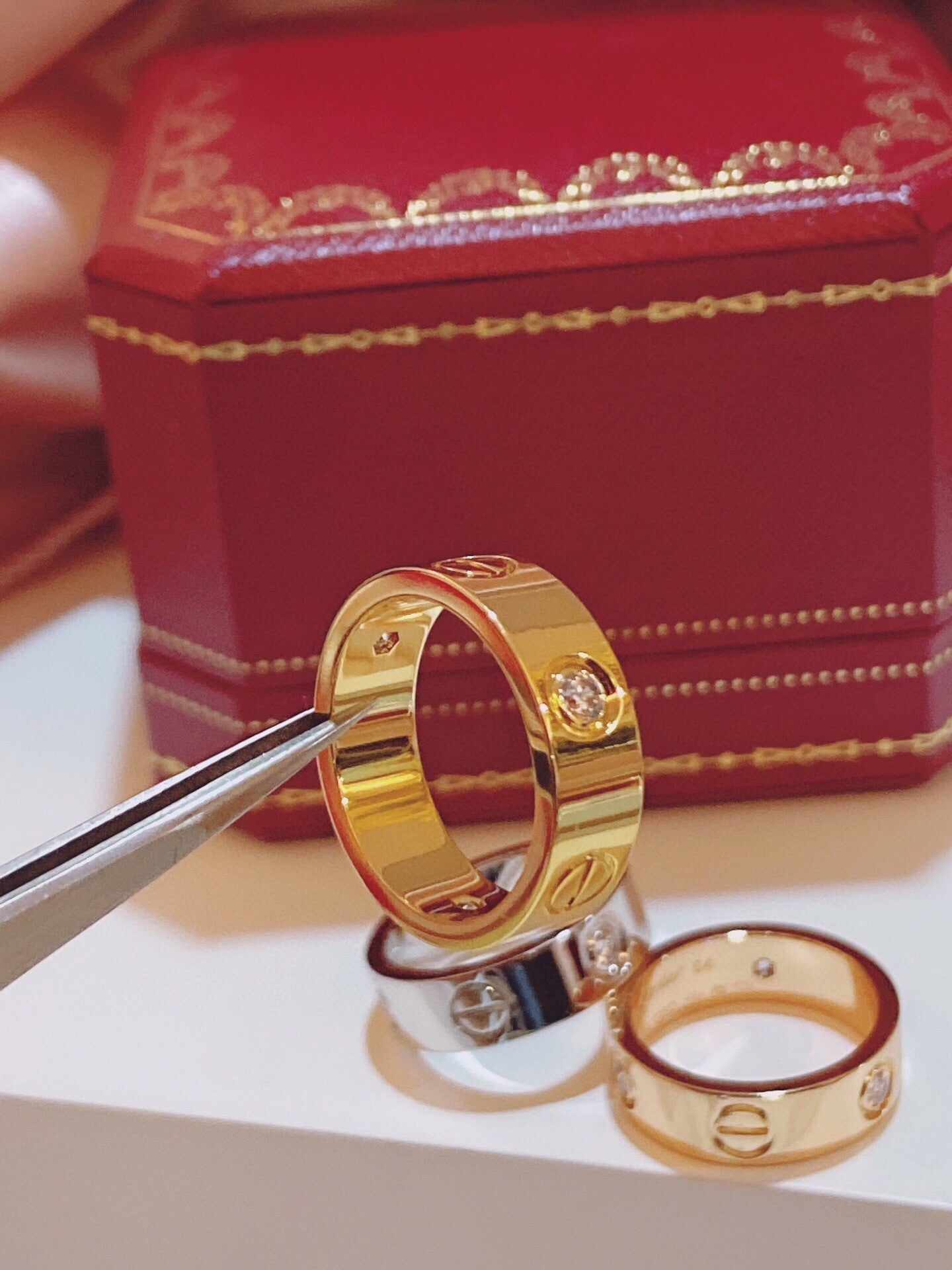 [Eterna Jewels]Three-Diamond Ring