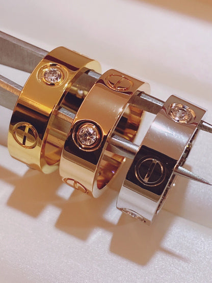 [Eterna Jewels]Three-Diamond Ring