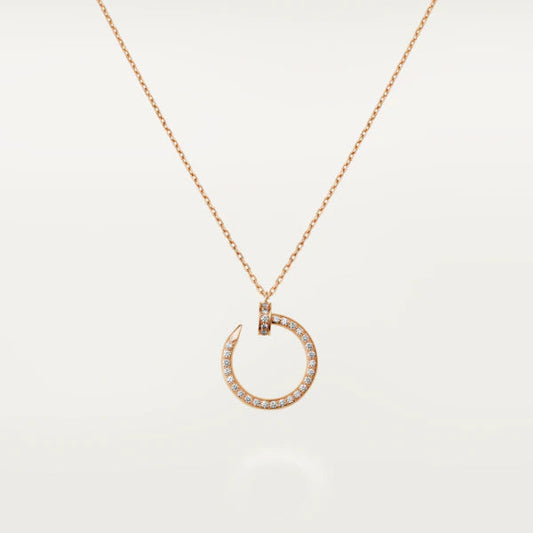 [Eterna Jewels]JUSTE NECKLACE PINK GOLD DIAMONDS