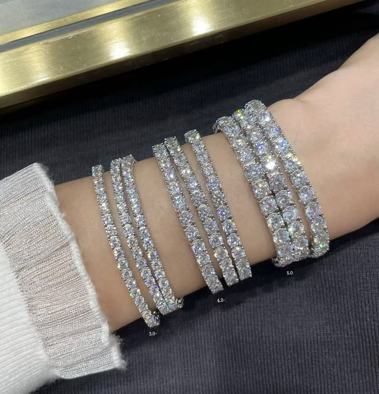 [Eterna Jewels jewelrys]TENNIS BRACELET WITH FULL DIAMOND SETTING