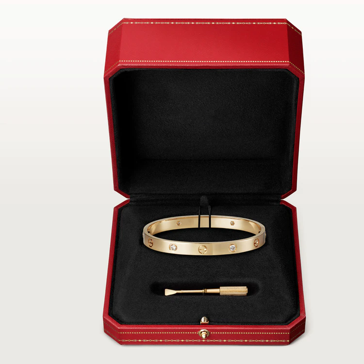 [Eterna Jewels]LOVE BRACELET 6.1MM 4 DIAMONDS