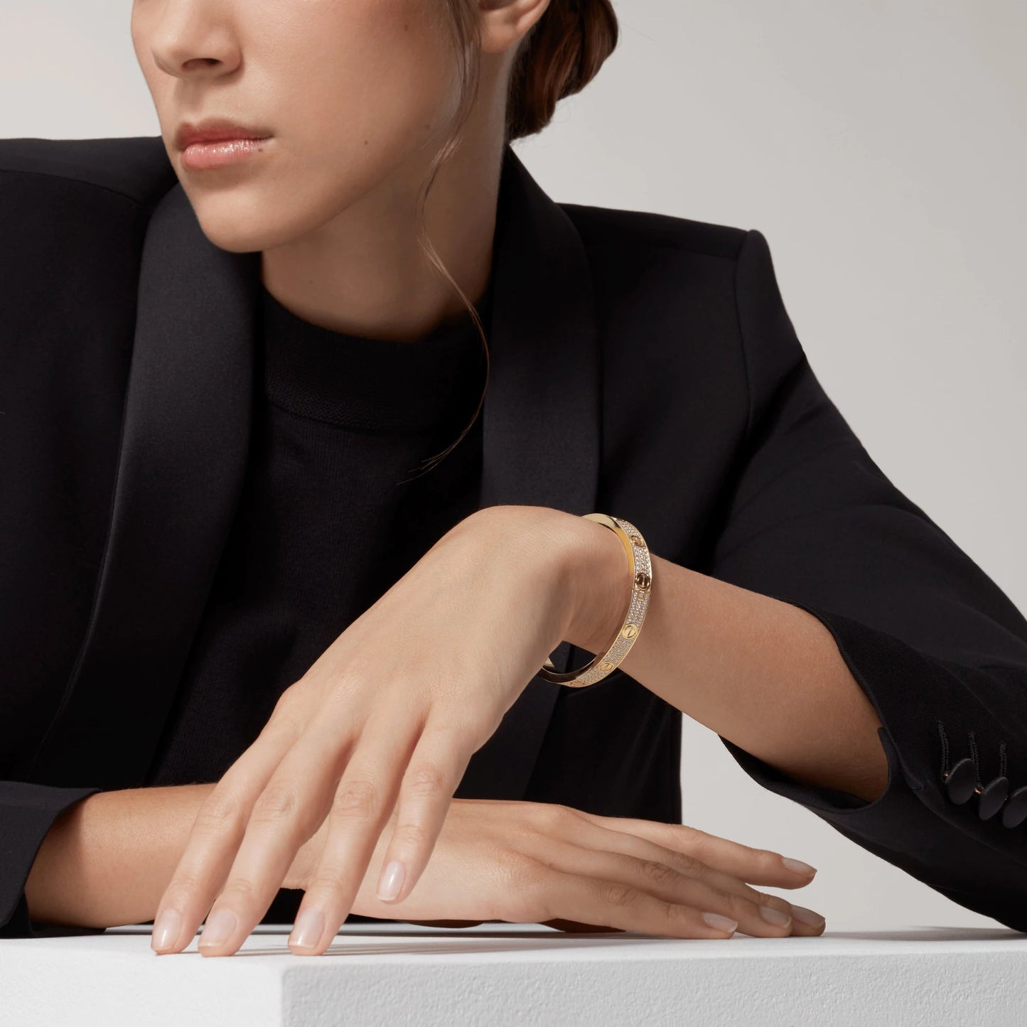 [Eterna Jewels]LOVE BRACELET 6.1MM DIAMOND-PAVED