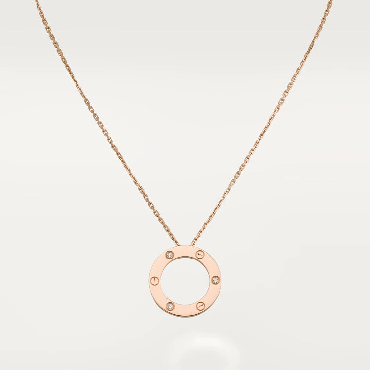 [Eterna Jewels]LOVE NECKLACE 16MM 3 DIAMONDS