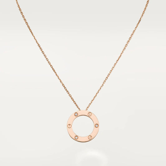 [Eterna Jewels]LOVE NECKLACE 16MM 3 DIAMONDS