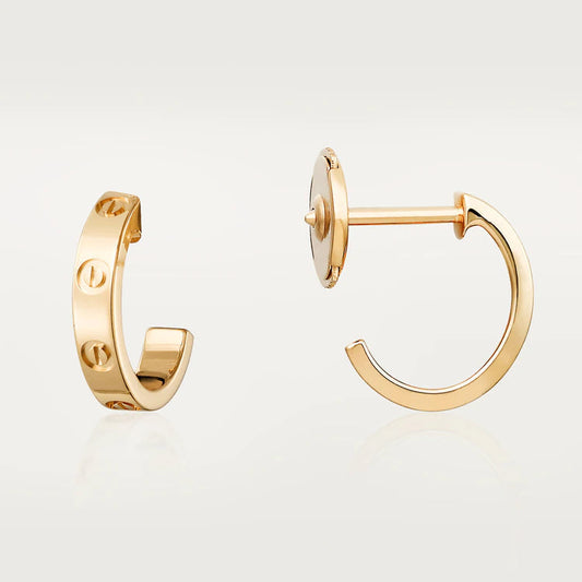 [Eterna Jewels]LOVE EARRINGS 2.65MM PINK GOLD