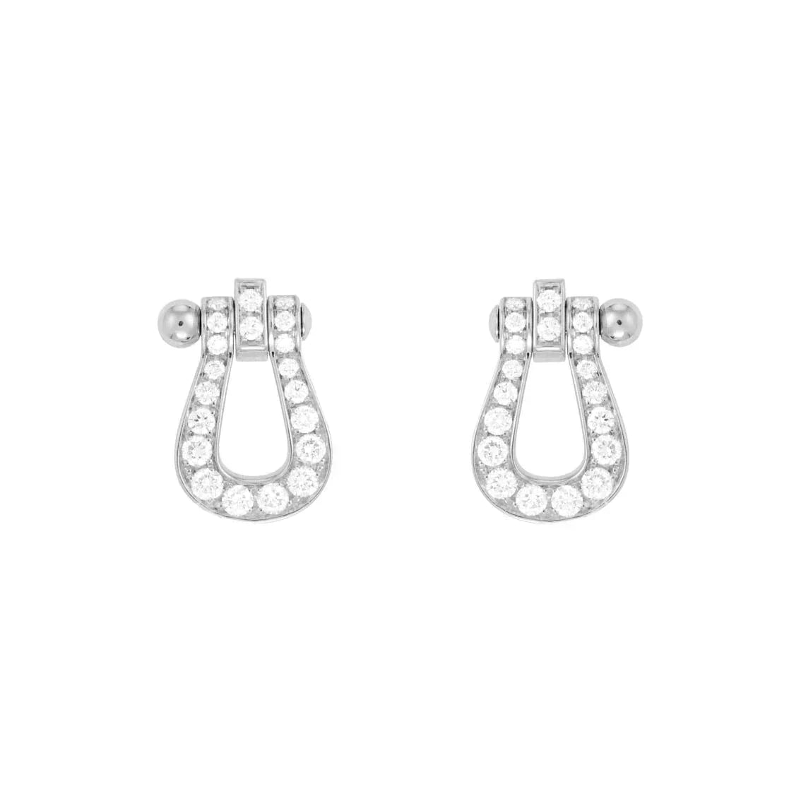 [Eterna Jewels]FORCE 10 FULL DIAMOND STUD EARRINGS MINI MODEL