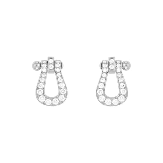 [Eterna Jewels]FORCE 10 FULL DIAMOND STUD EARRINGS MINI MODEL