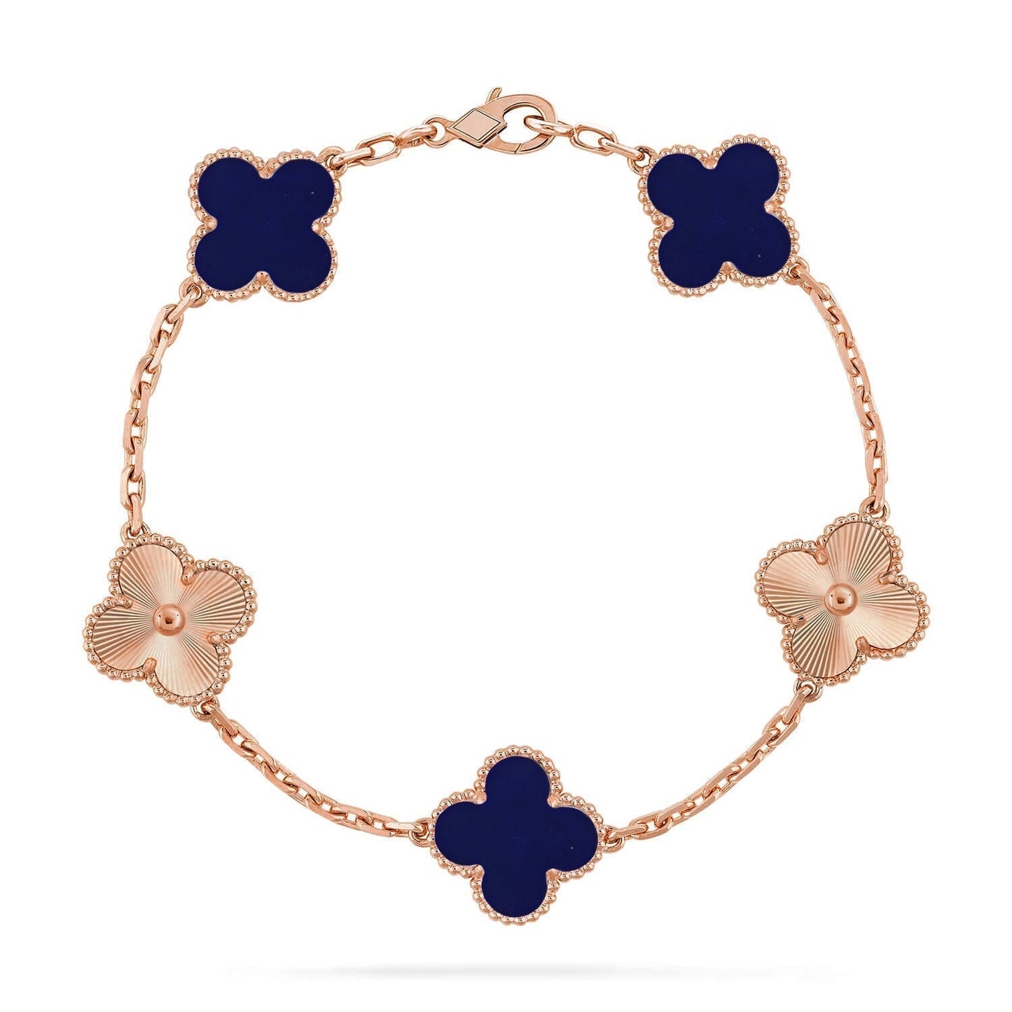 [Eterna Jewels]CLOVER 5 MOTIF LAPIS LAZULI BRACELET COLLECTION