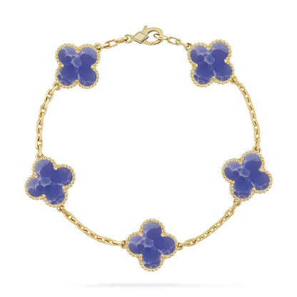 [Eterna Jewels]CLOVER 5 MOTIF BLUE VEINS BRACELET COLLECTION