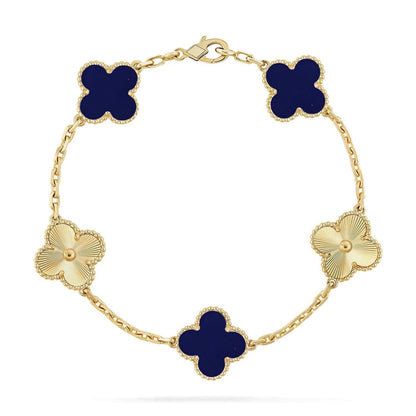 [Eterna Jewels]CLOVER 5 MOTIF LAPIS LAZULI BRACELET COLLECTION