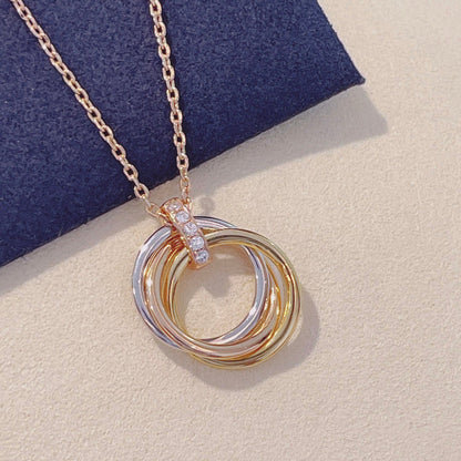 [Eterna Jewels]TRINITY NECKLACE GOLD  DIAMONDS