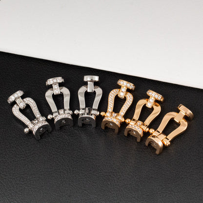 [Eterna Jewels]FORCE LARGE HORSESHOE HALF DIAMOND BRACELET ROSE GOLD