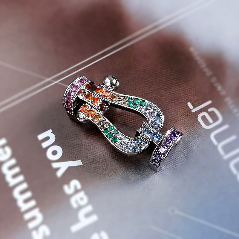 [Eterna Jewels]FORCE LARGE HORSESHOE CLASP  METAL BRACELET