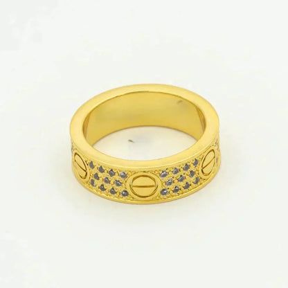 [Eterna Jewels]LOVE RING 5.5MM DIAMONDS PAVED