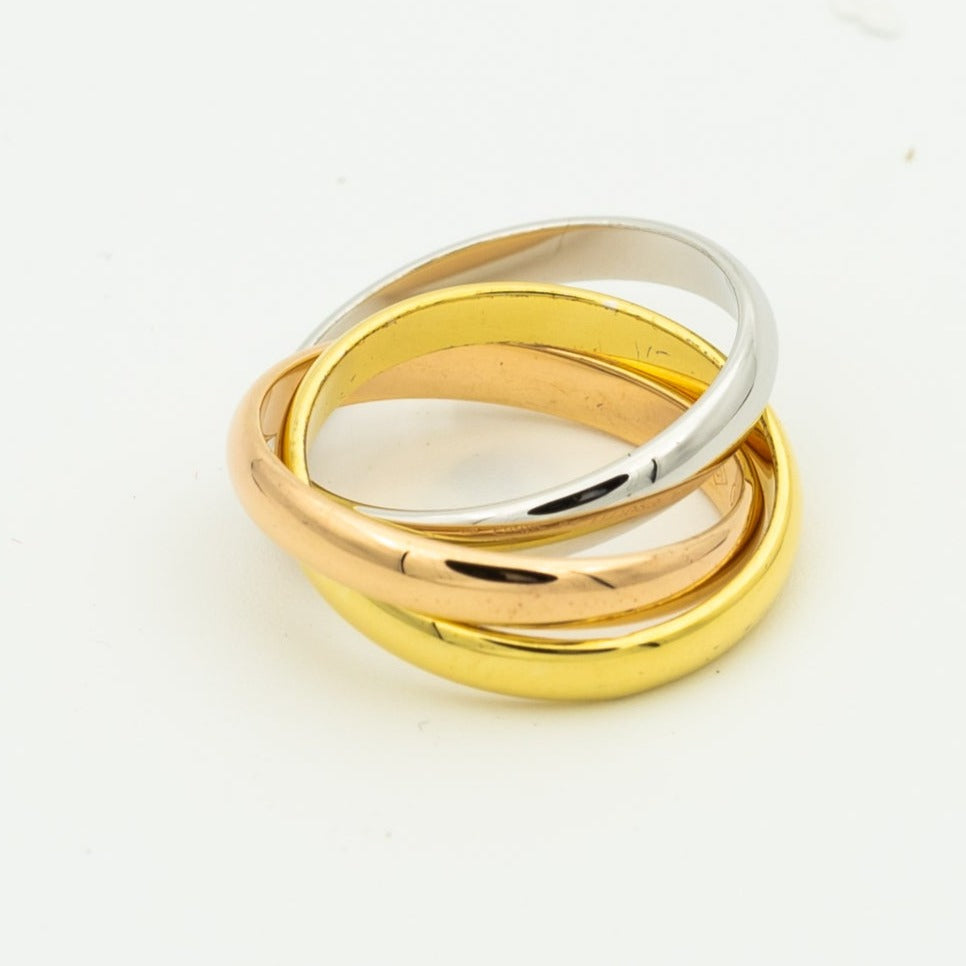 [Eterna Jewels Jewelry]TRINITY RING GOLD PINK GOLD SILVER