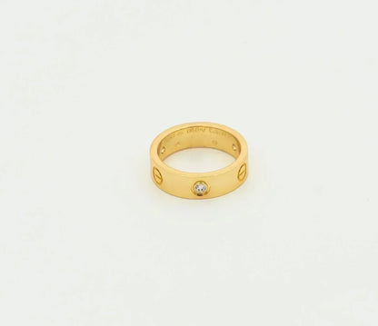 [Eterna Jewels]LOVE RING 5.5MM 3 DIAMONDS GOLD