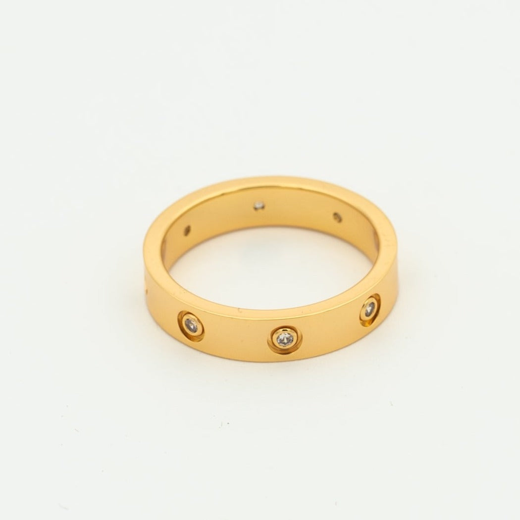 [Eterna Jewels]LOVE RING 3.6MM 8 DIAMONDS