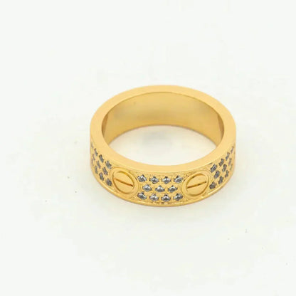 [Eterna Jewels]LOVE RING 5.5MM DIAMONDS PAVED
