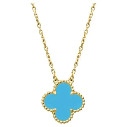 [Eterna Jewels]CLOVER 15MM VINTAGE TURQUOISE NECKLACE