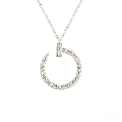 [Eterna Jewels]JUSTE NECKLACE SILVER DIAMONDS