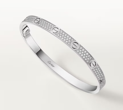 [Eterna Jewels]NEW-LOVE-4.8MM-Width Diamond-Studded Bracelet
