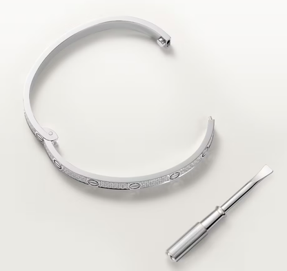 [Eterna Jewels]NEW-LOVE-4.8MM-Width Diamond-Studded Bracelet