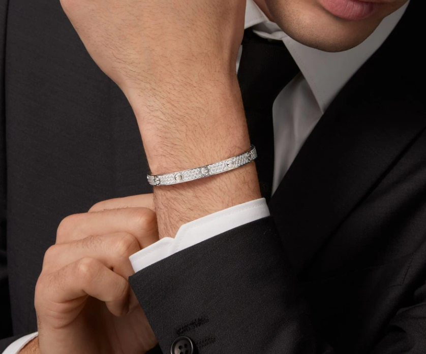 [Eterna Jewels]NEW-LOVE-6.1MM-Width Diamond-Studded Bracelet