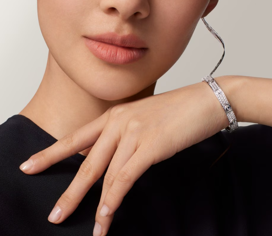 [Eterna Jewels]NEW-LOVE-6.1MM-Width Diamond-Studded Bracelet