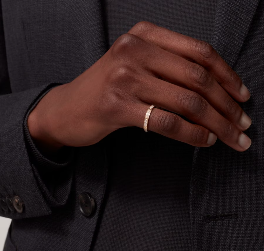 [Eterna Jewels]LOVE RING 2.6mm-wide full-diamond ring Gold