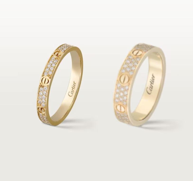 [Eterna Jewels]LOVE RING 2.6mm-wide full-diamond ring Gold