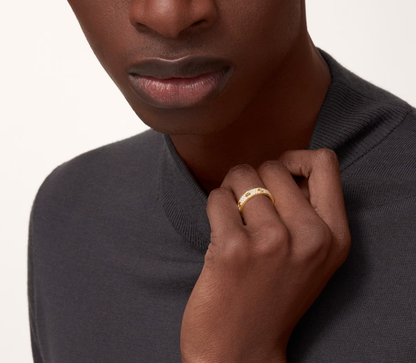 [Eterna Jewels]LOVE RING 4mm-wide full-diamond ring GOLD