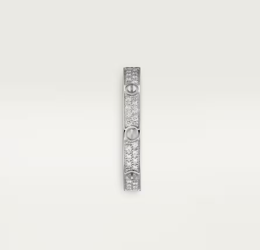 [Eterna Jewels]LOVE RING 2.6mm-wide full-diamond ring silver