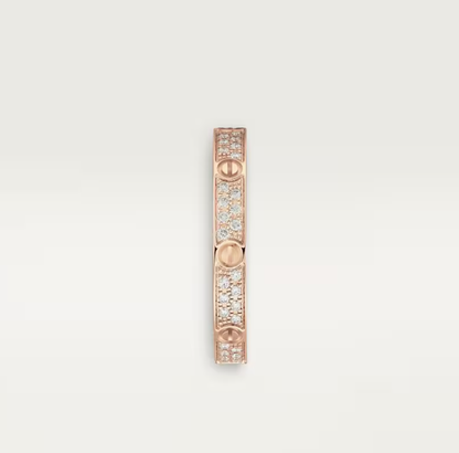 [Eterna Jewels]LOVE RING 2.6mm-wide full-diamond ring Rose Gold