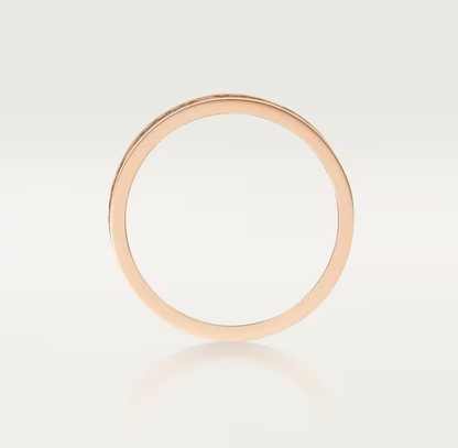 [Eterna Jewels]LOVE RING 4mm-wide full-diamond ring Rose Gold