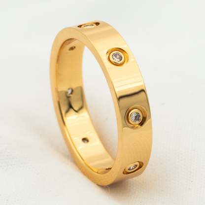 [Eterna Jewels]LOVE RING 3.6MM 8 DIAMONDS