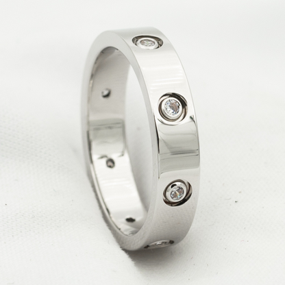 [Eterna Jewels]LOVE RING 3.6MM 8 DIAMONDS