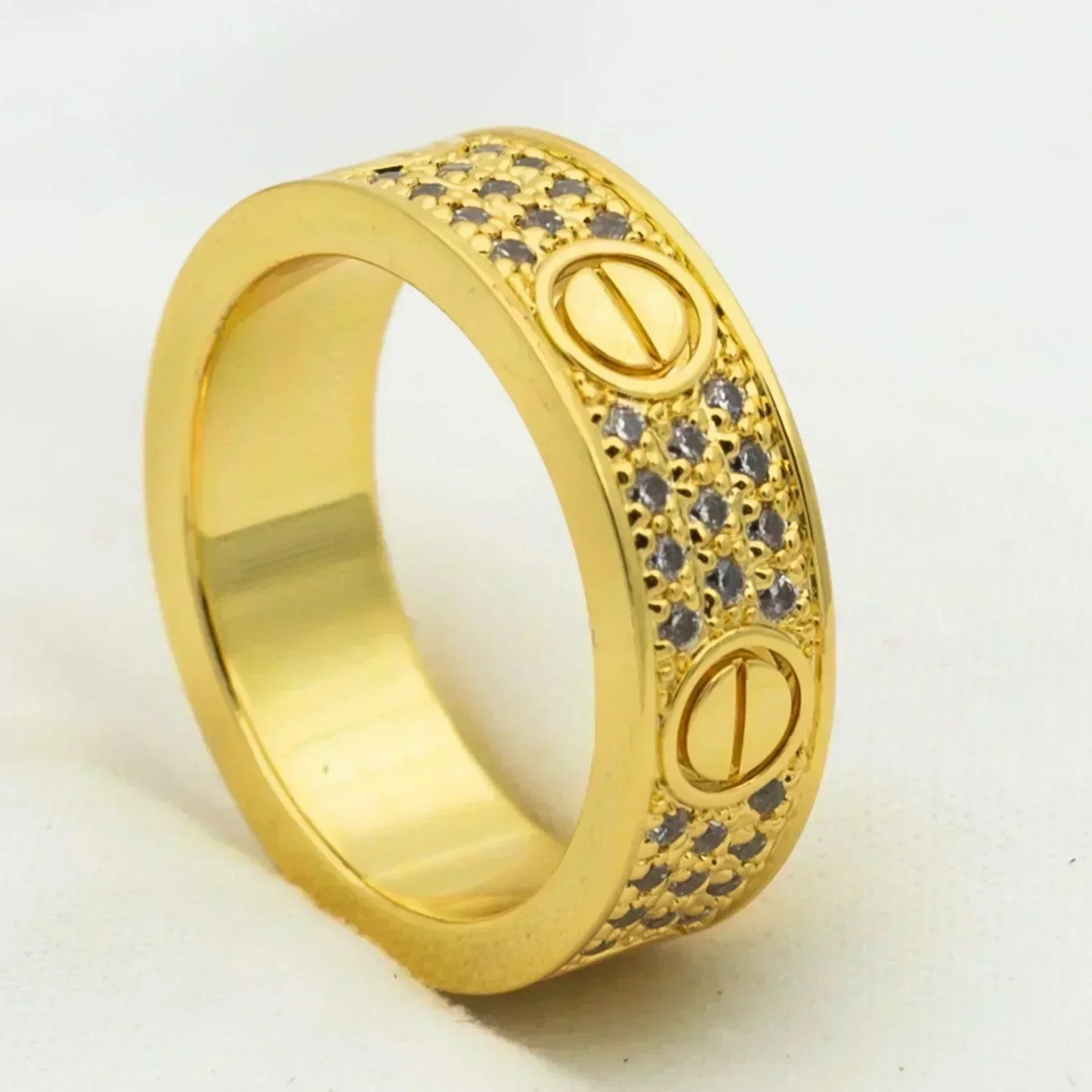 [Eterna Jewels]LOVE RING 5.5MM DIAMONDS PAVED