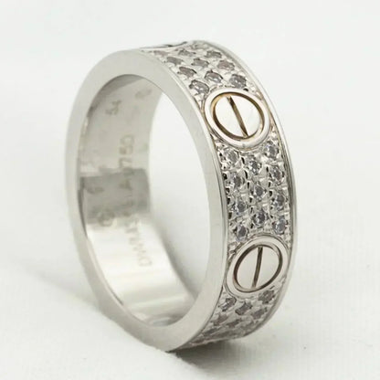 [Eterna Jewels]LOVE RING 5.5MM DIAMONDS PAVED