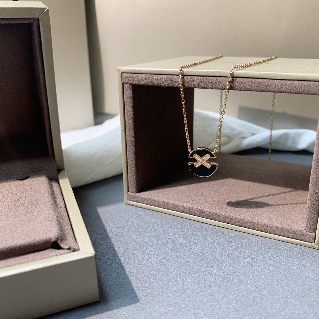 [Eterna Jewels]JEUX DE PINK GOLD DIAMOND NECKLACE