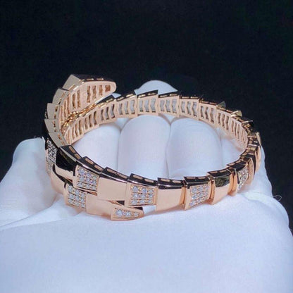 [Eterna Jewels]SERPENTI WIDE BRACELET PINK GOLD DIAMOND