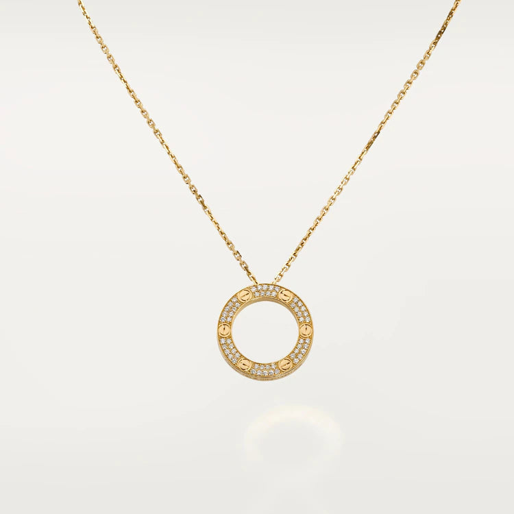[Eterna Jewels]LOVE NECKLACE ADJUSTABLE ROSE GOLD