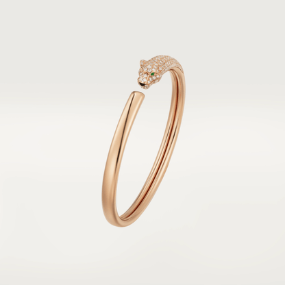 [Eterna Jewels]PANTHERE ROSE GOLD DIAMOND OPEN BRACELET