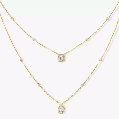 [Eterna Jewels]Diamond Necklace My Twin 2 Rows