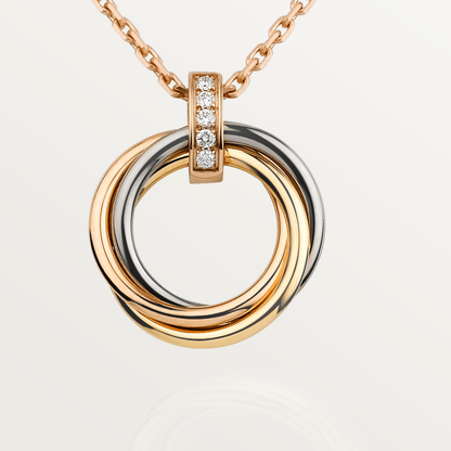 [Eterna Jewels]TRINITY NECKLACE GOLD  DIAMONDS